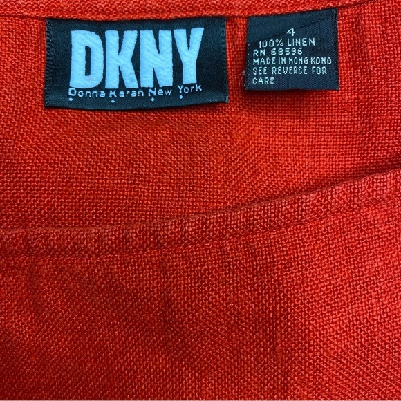 ⚜️❤️VINTAGE DKNY❤️⚜️ size. 4 Red wrap dress - Picture 9 of 10